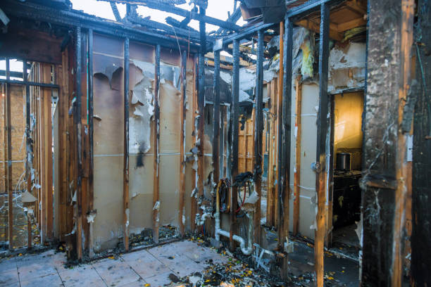 Professional Soot Cleanup technician working in Central Point, OR